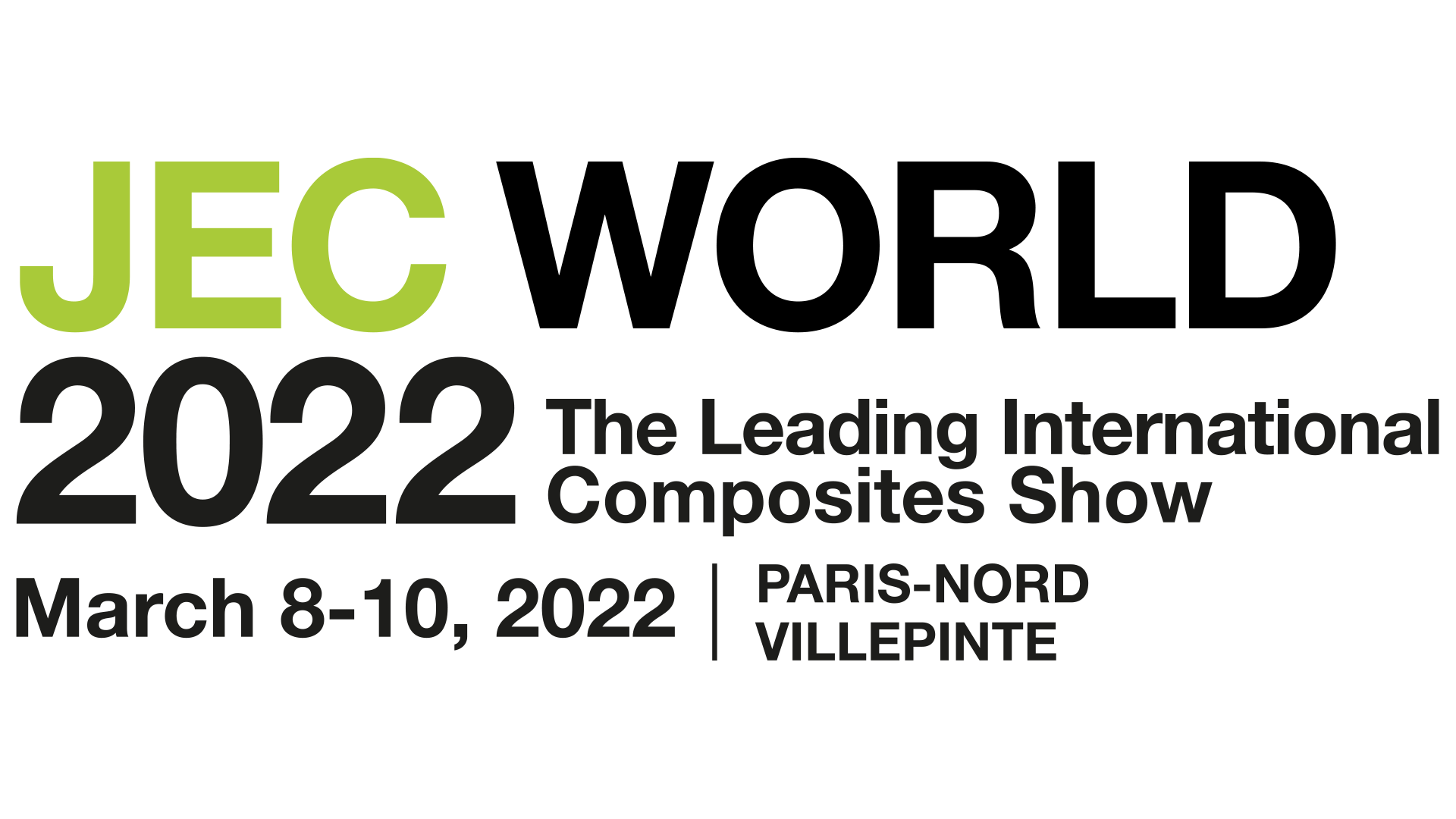Événement JEC WORLD 2022 : Retrouvez-nous sur le stand Composites Auvergne-Rhône-Alpes