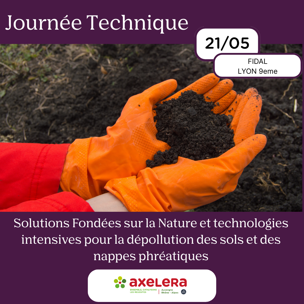 Événement Journée Technique : Solutions Fondées sur la Nature et technologies intensives pour la dépollution des sols et des nappes phréatiques