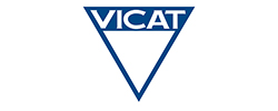 Logo adherent VICAT